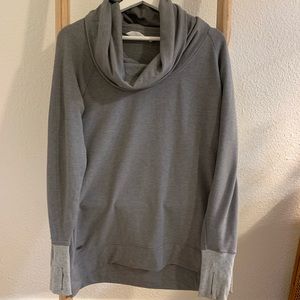 Gray Athleta cowl tunic hoodie medium